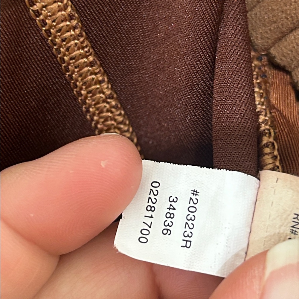 Spanx Faux Suede Flare Pants in Rich Caramel Seamed Pull On 20323R Size XL - Picture 11 of 14